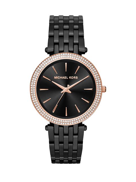 darci watch michael kors black|darci pave two tone watch.